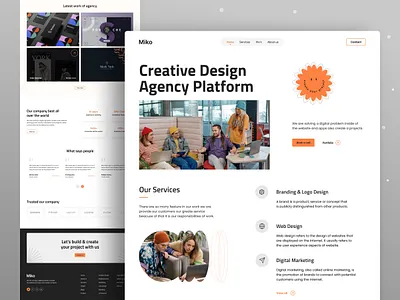 Startup Landing page - Web design agency agency landing page creative landingpage creative work dribbble home page homepage jabel kahaf.co landingpage landingpage ui minimal mobile friendly design mobile ui portfolio startup agency top agency design ui ux webdesign webdesign agency