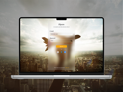 Flight Website App (Login Page) design flight app glassmorph glassmorphism ui uiux ux website website design