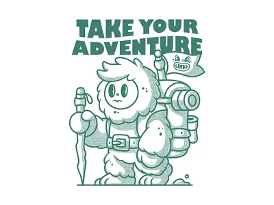 Take Your Adventure adventure apparel art cartoon character design characterdesign characters cute art cute illustration design hiking illustration retro retro cartoon retro character retro mascot traveler