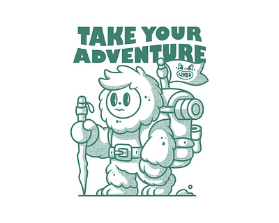 Take Your Adventure adventure apparel art cartoon character design characterdesign characters cute art cute illustration design hiking illustration retro retro cartoon retro character retro mascot traveler