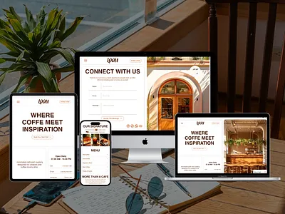 Loom - Cafe Website branding cafe coffeeshop design graphic design ui website bakery website cafe website design