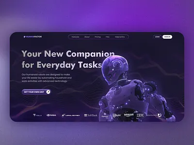 Hero section exploration design interface ui ux web design website