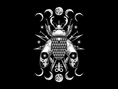 SKULL BEETLE apparel art artwork clothing darkart digitalart dotwork drawing illustration pointillism stippling teesdesign