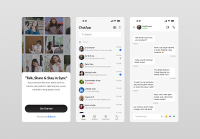 Messaging App dailyui designthinking figma uidesign