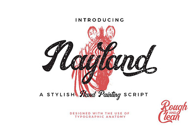 Nayland Retro Script alternates bold script brush script creative script decorative font display font grunge script header headline logo font logo script nayland retro script retro font retro script rough script vintage font