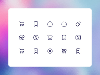 Sleek Ecommerce Line Icons - Elevate Your Online Store app icon app icons ecommerce icon icon collection icon design icon library icon set iconography icons line icon