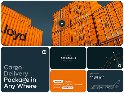 Cargo Delivery UI Design cargo dashboard delivery delivery service design figma interface logistics package delivery product design shipment shipping ui ui design ux web design website website design