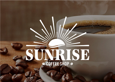 Logo Design: SUNRISE COFFEE advertising brand brand identity branding branding design coffee shop design graphic design illustration logo logo design logos visual branding