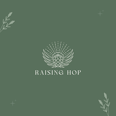 Raising Hop: Minimalist Logo Design for Yoga Mats brand identity branding design design logo graphic design icon illustration line line art logo logo design logo inspiration logo maker logo mark logos logotype minimal minimalist modern timeless