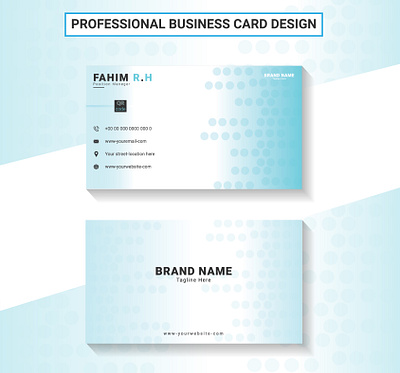 Creative & Professional Business Card Design brochure business card card flyer id card illustrator photoshop poster