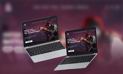 Gaming Website (UI/UX created in Figma) design figma template ui uiux design web wordpress template