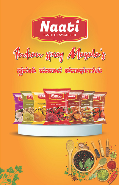 Naati Masala brand branding masala naati