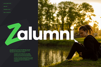 Zalumni case study college dashboard colleges ui dashboard design edtech ui education figma illustration minimal personas portfolio prototype shortist college student dashboard ui ui design user research ux