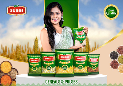 Suggi Cereals & Pulses Poster brand cereals pulses poster suggi