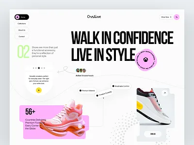 Sneakers Shop Ecommerce Landing Page Design ecommerce ecommerce website ecommerce website design footwear ecommerce website footwear shop ui design landing page minimal online shop online store shoe store shoe store ui shoe store ui design shopify shopify website sneakers shop sneakers shop ecommerce sneakers shop ui sneakers shop ui design store store ecommerce ui