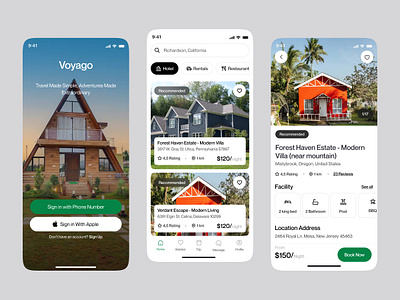 Real Estate Mobile App Design app design clean filter home screen listing listing app mobile mobile app real estate real estate app real estate design realestate app ui ui design user interface