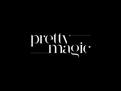 Pretty Magic aistis branding graphic design identity lithuania logo magic minimal production simple typography vilnius wordmark