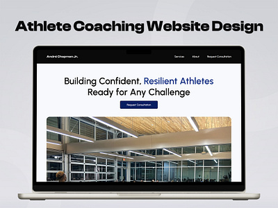 Athlete Coaching Website Design athlete branding coaching figma typography ui ux web design