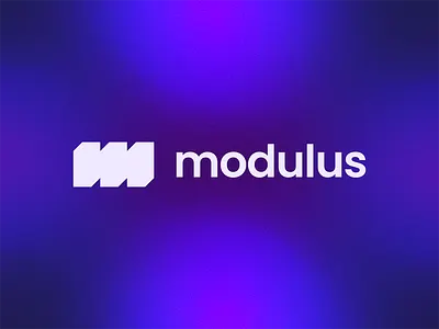 Modulus – Logo Design block branding design flat gradient logo minimal minimalism minimalist module rectangle saas square tech