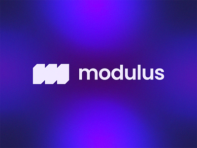 Modulus – Logo Design block branding design flat gradient logo minimal minimalism minimalist module rectangle saas square tech