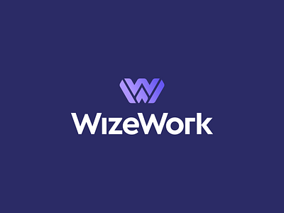 WizeWork Logo Design bold brand branding business custom design ecommerce geometric icon letter logo modern monogram recruiting saas simple software symbol w w logo