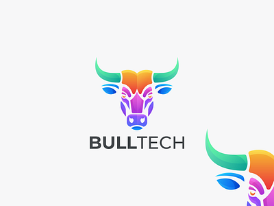 BULL TECH branding bull tech bull tech coloring bull tech design graphic bull tech icon bull tech logo design graphic design icon illustration logo