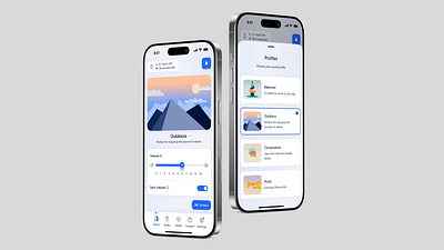 MyHearingAids – A New Approach for Hearing Aid Apps 🦻 aid animation design health hearing hearing aids iot light mode mobile app design mode motion profile pxd smart ui ui design uiux user interface ux uxui