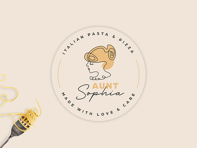 Italian food logo brand branding branding design illustration logo logo design logo sale visual identity