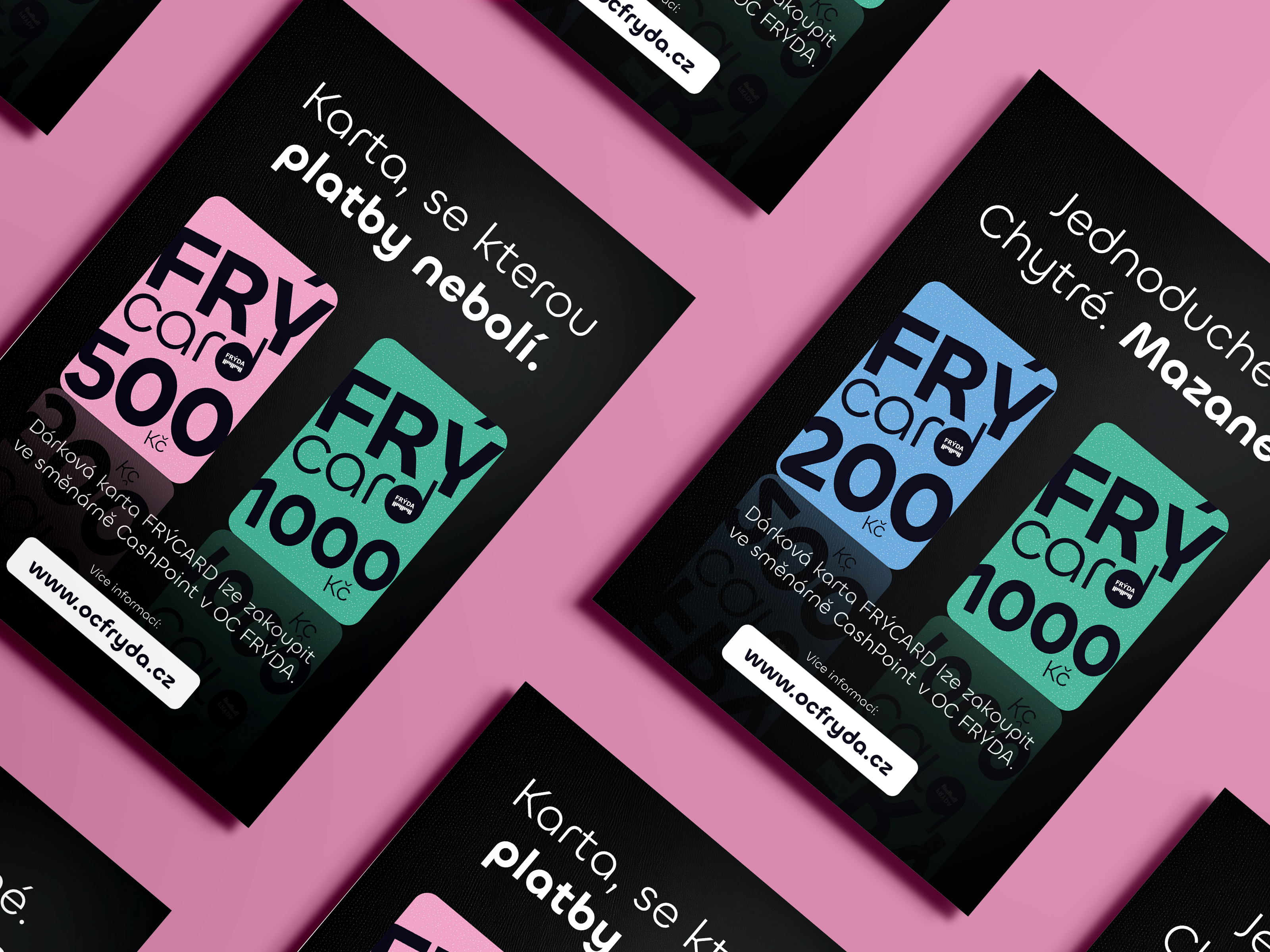 Example of Gift card design for a local shopping center