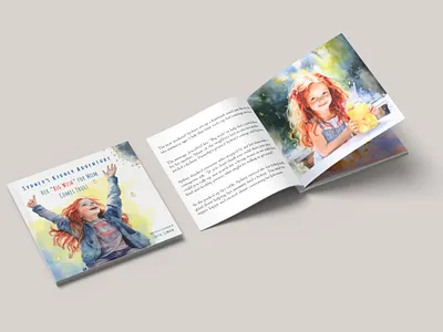 3D Book Mockup for Children Story Book 3d book design document design illustrator layout design lead magnet mockup pdf design