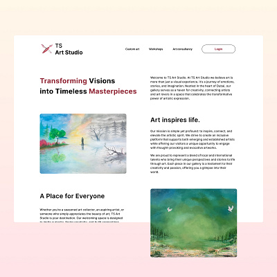 A subpage "about us" app design figma graphic design ui ux