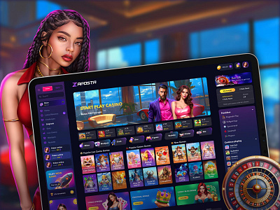 Captivating Casino Website Design Awaits 2d casino design design dribble showcase figma design gambling game design illustration lime agency online casino premium design slots ui uiux webdesign webdesign studio website development