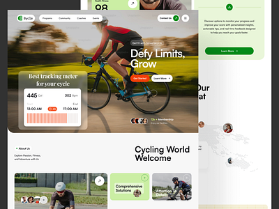 Bycle- bicycle sport website 3d animation bikeshop branding cleandesign creativedesign cyclinglife freelancedesign graphic design hireadesigner landingpage logo modernui motion graphics ui uiux webagency webdesign websitedesign