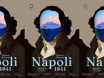 Napoli 1841 Poster design fine art graphic design illustration opera poster print theatre