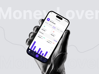 Money Lover - Transaction Overview app design bank dashboard design filllo filllodesign finance home page mobile app money saas tracking transaction ui design ui ux