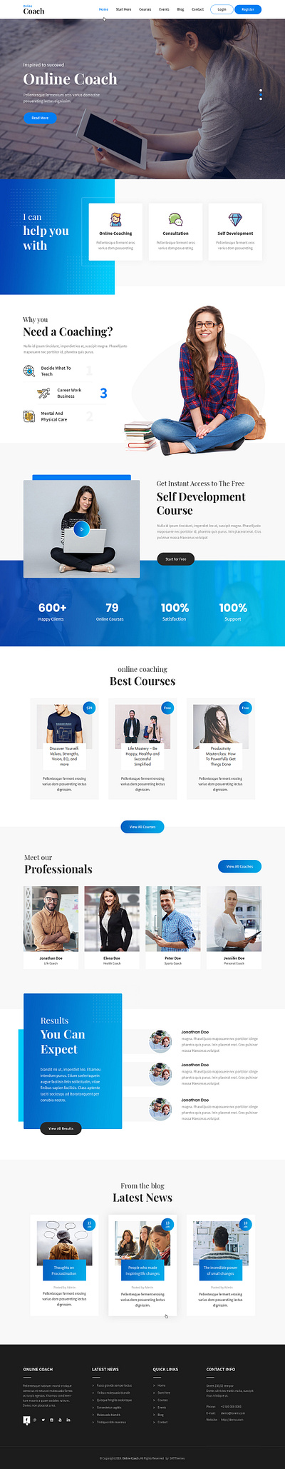 Online Coach Pro - Online Coach WordPress Theme coach design online theme theme design website builder wordpress wordpress design wordpress development wordpress template wordpress theme