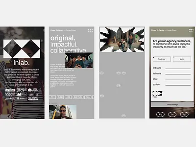 Mobile Landing page animation, Pixels animation design layout minimal mobile pixels web