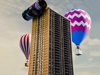 CGI Advertisement Rolling Banner Animation 3d after effects blender branding cgi