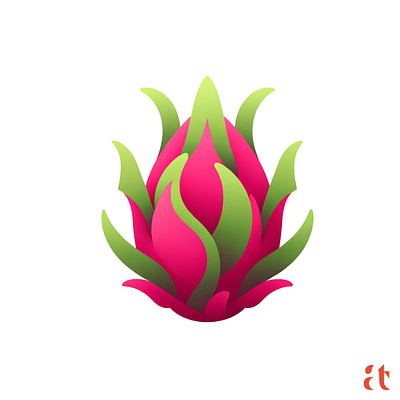 Artistic Logo Inspirations by ART #28: Dragon Fruit aravind art branding clean design digital dragon fruit flat geometric graphic design icon logo modern nature reddy tarugu ui ux vector website