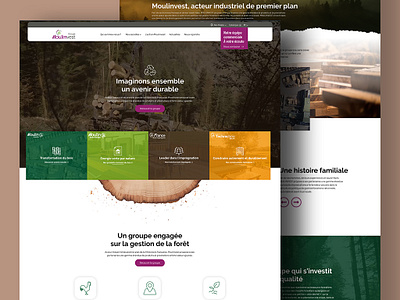 Moulinvest : Website UI & UX / Mobile UI & UX animation branding graphic design ui ux