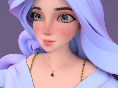 3D Girl Character for Animated Series 3d animation character design game design motion graphics