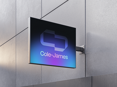 Cole-James Branding branding brandmark gradient logo logo design logomark tech