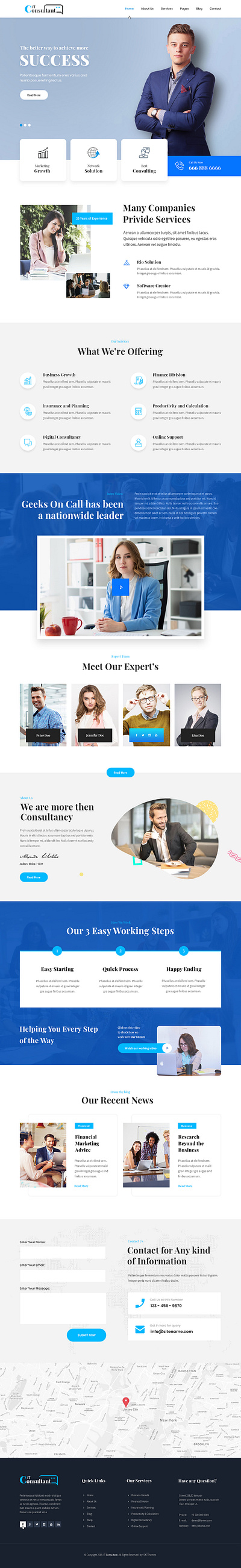 IT Consultant Lite - free consultant WordPress theme consultant design free illustration theme theme design website builder wordpress wordpress design wordpress development wordpress template wordpress theme