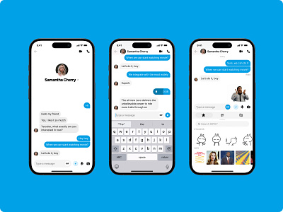 Chat design. AI Messenger app. Less Typing, More Messaging adjust your message ai ai chat ai messenger ai mobile app al generated message chat design chats chatting community inbox less typing message messenger messenger app mobile app mobile design mobile ui mobile ui design ui