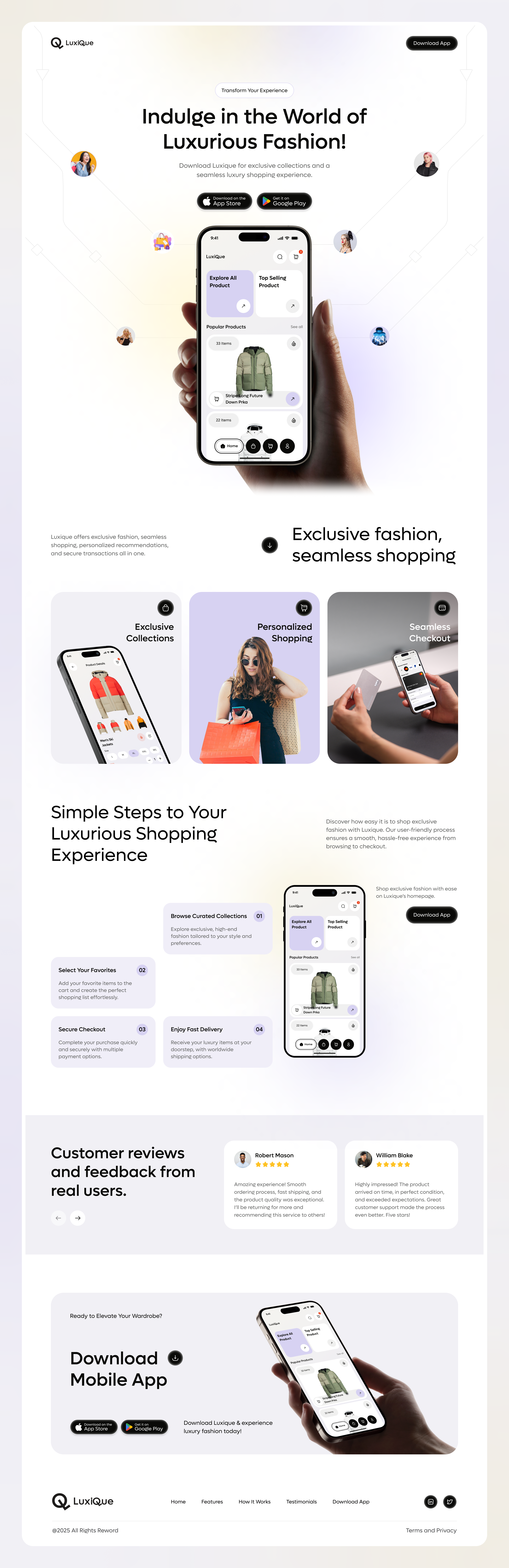 Example of Landing Page Design And Development