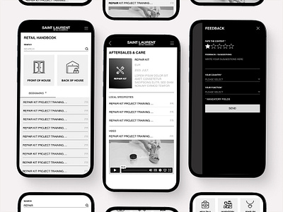 Saint Laurent : Webapp UI & UX / Desktop / Mobile / Tablet branding design graphic design ui ux webdesign