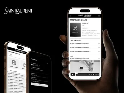 Saint Laurent : Webapp UI & UX / Desktop / Mobile / Tablet branding design graphic design ui ux webdesign
