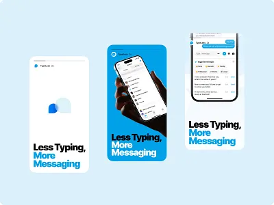 Instagram stories. TypeLess AI Messenger app ai chat ai messenger ai mobile app al generated message app store branding chats chatting graphic design identity design instagram stories less typing logo message messenger messenger app mobile app mobile design stories typeless