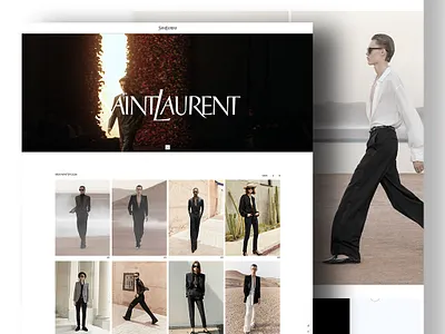 Saint Laurent : Various Website UI & UX / Mobile UI & UX design graphic design icon ui ux webdesign