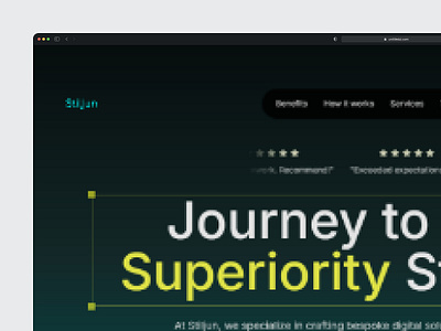 Stiljun Creative - Draft Landing Page branding framer futuristic graphic design landing page ui ux web3 website